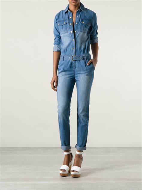 michael kors embellished jeans|michael kors jean jumpsuit.